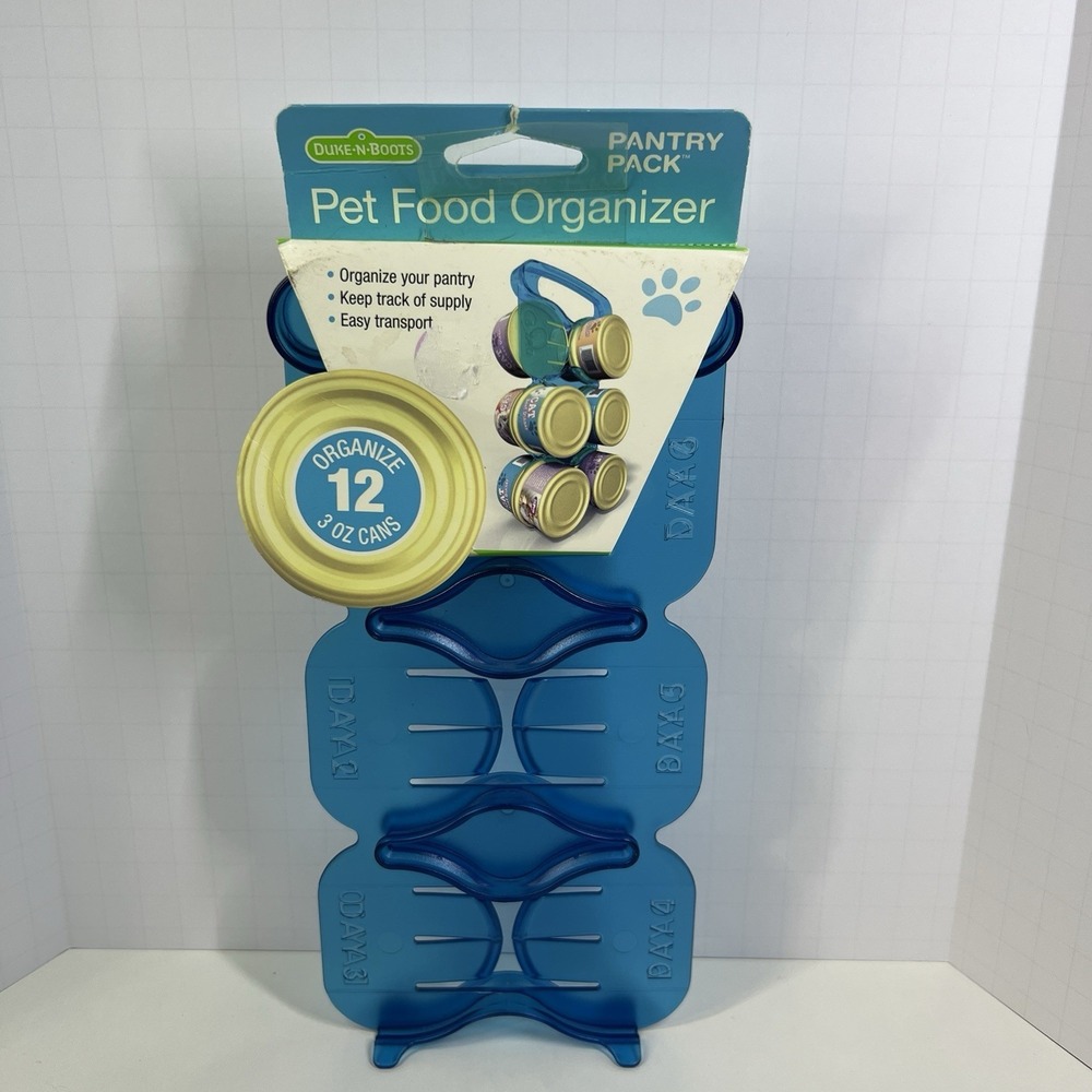 Duke N Boots‎ Pantry Pack Pet Food Organizer Holds 12 3oz Cans Blue